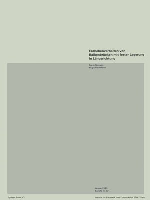 cover image of Erdbebenverhalten von Balkenbrücken mit fester Lagerung in Längsrichtung